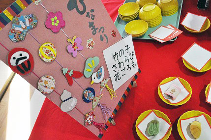 ひな祭り会の和菓子