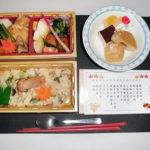松茸ご飯や西京焼きなど秋の味覚のお弁当