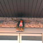 玄関にも注連飾りを