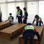 段ボールベッドの設置3