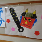 節分の飾りつけ