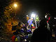 六甲山縦走大会で、夜の灯りとして