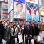 道頓堀で記念撮影